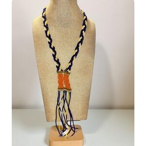 Elegant Braided Necklace MULTIPLE Colors Necklace Handmade NWOT